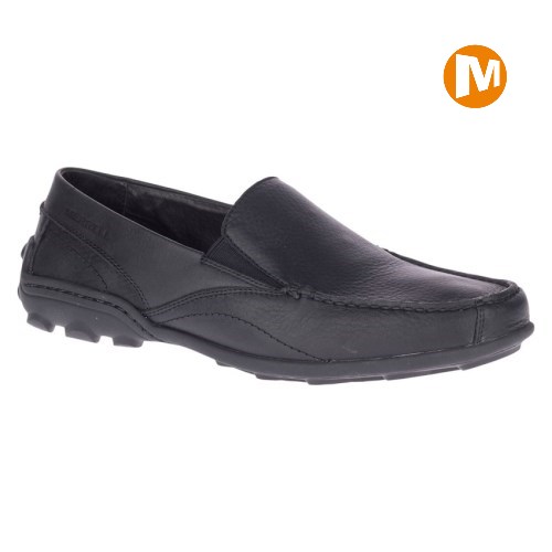 Pánské Slip On Boty Merrell Rally 2 Moc Černé (CZ. FYHRJ)